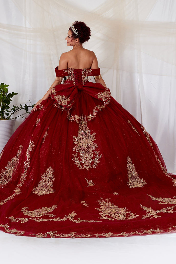 Applique Off Shoulder Ball Gown by Calla SCL-30048