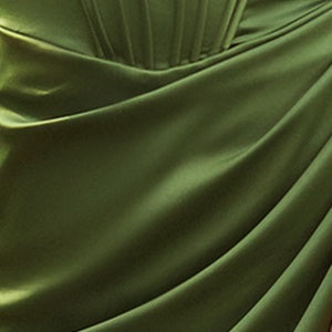 Satin Fitted Sleeveless Gown by Amoris T742