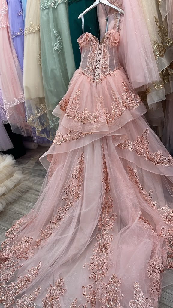 Off Shoulder Corset Ball Gown by Petite Adele PQ1074