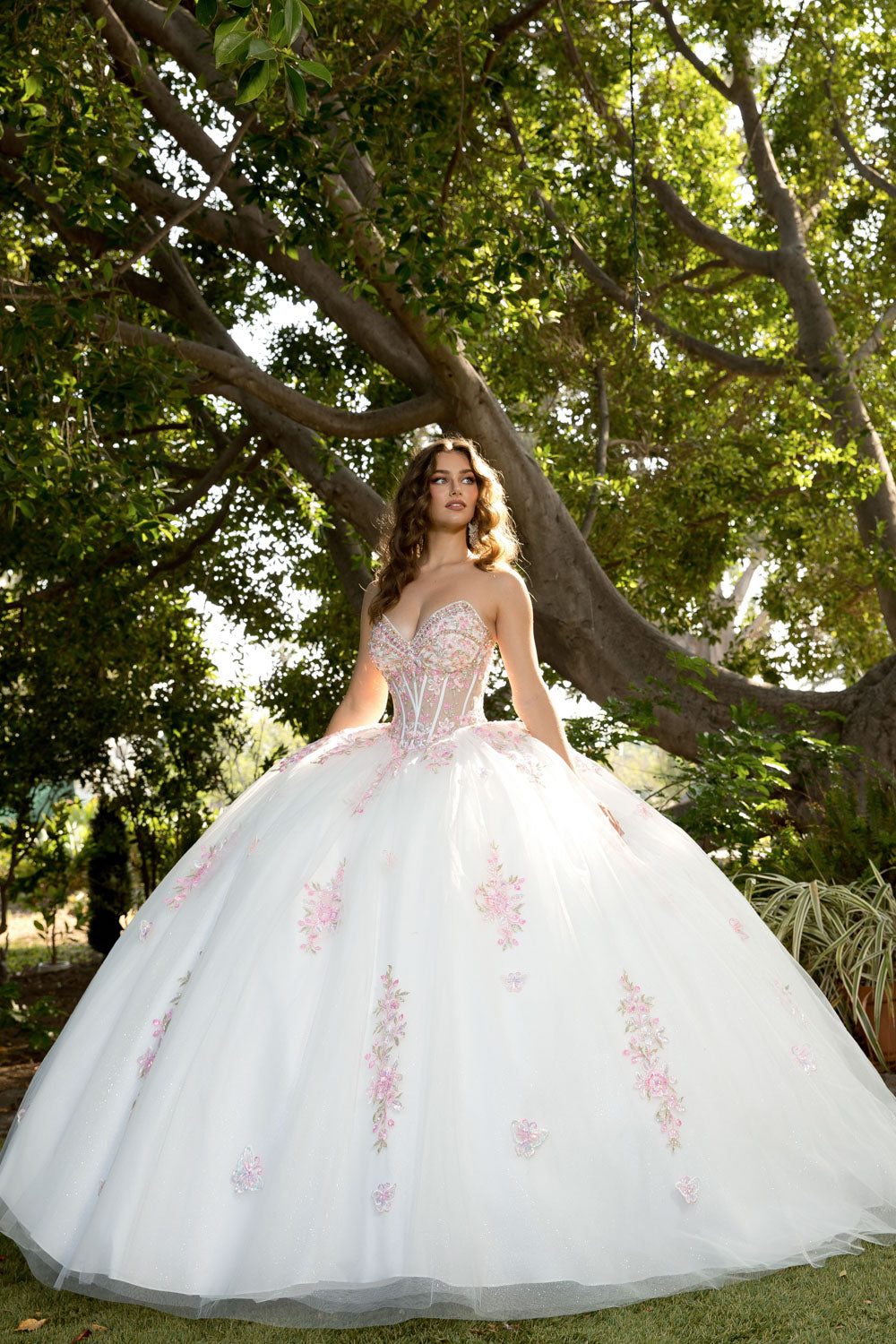 Strapless Bolero Ball Gown by Petite Adele PQ1093