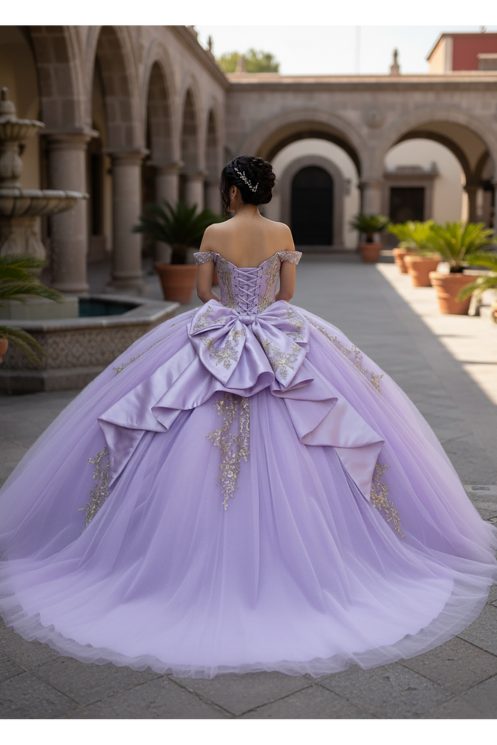 Off Shoulder Ball Gown by Bella Princess PQ1101