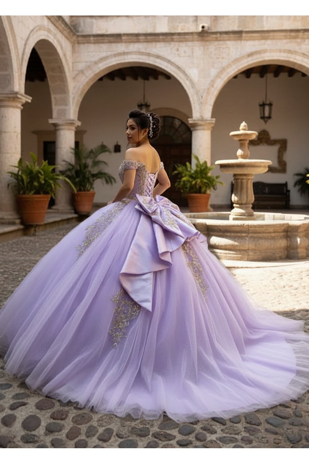 Off Shoulder Ball Gown by Bella Princess PQ1101