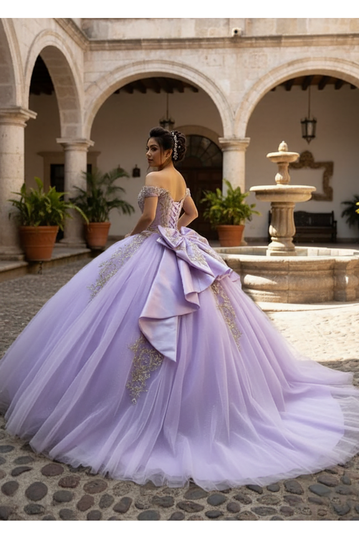 Off Shoulder Ball Gown by Bella Princess PQ1101