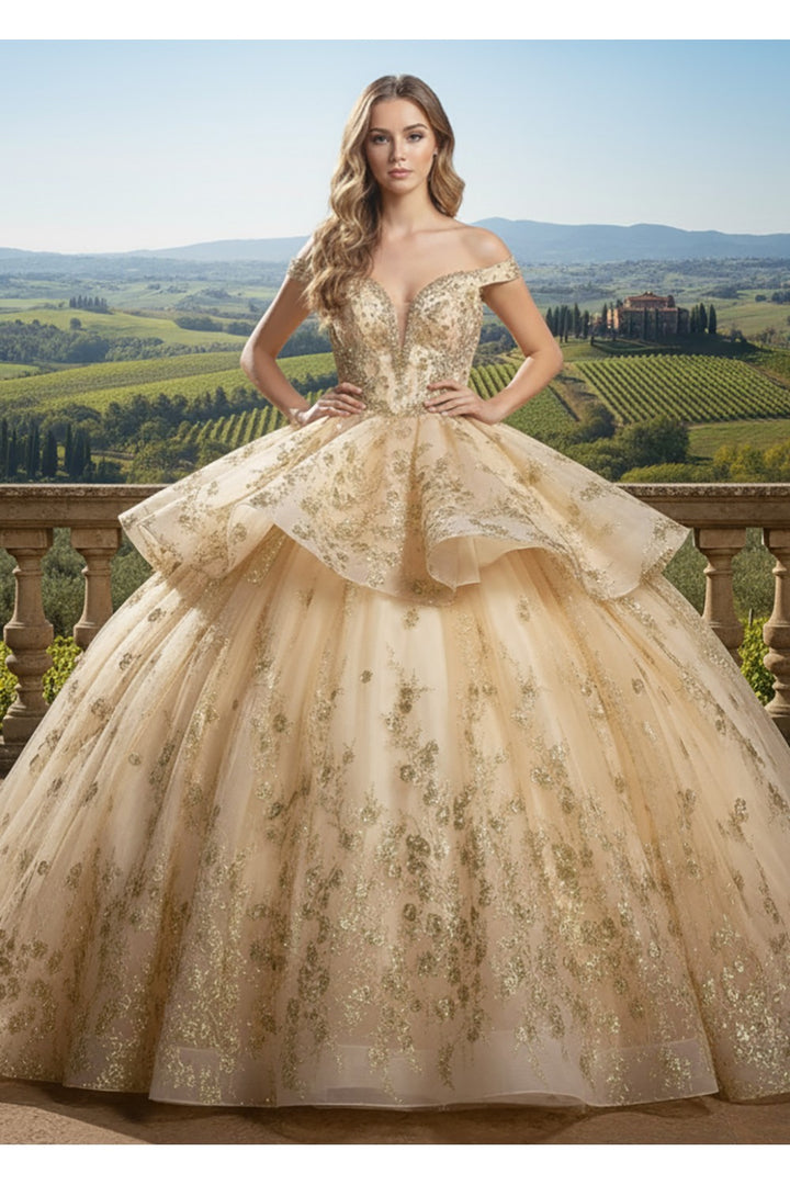Removable Skirt Ball Gown by Bella Princess PQ1104
