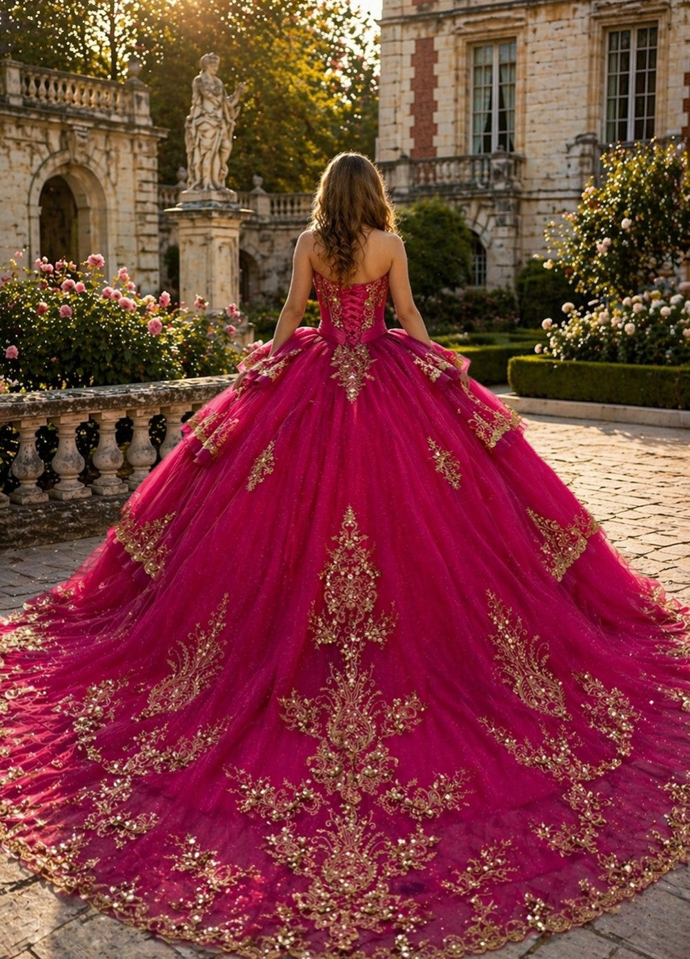 Strapless Layered Ball Gown by Bella Princess PQ1117