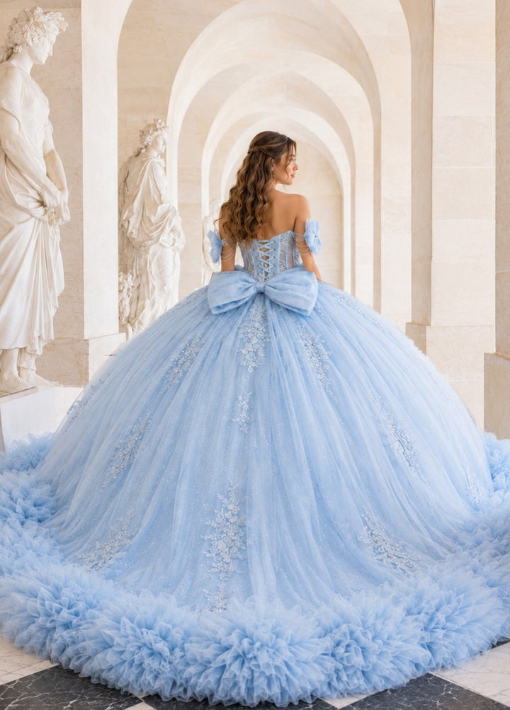 Sweetheart Ruffled Ball Gown by Bella Princess PQ1119