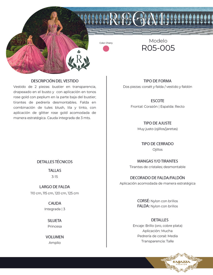 Sweetheart Quinceanera Dress by Ragazza R05-005