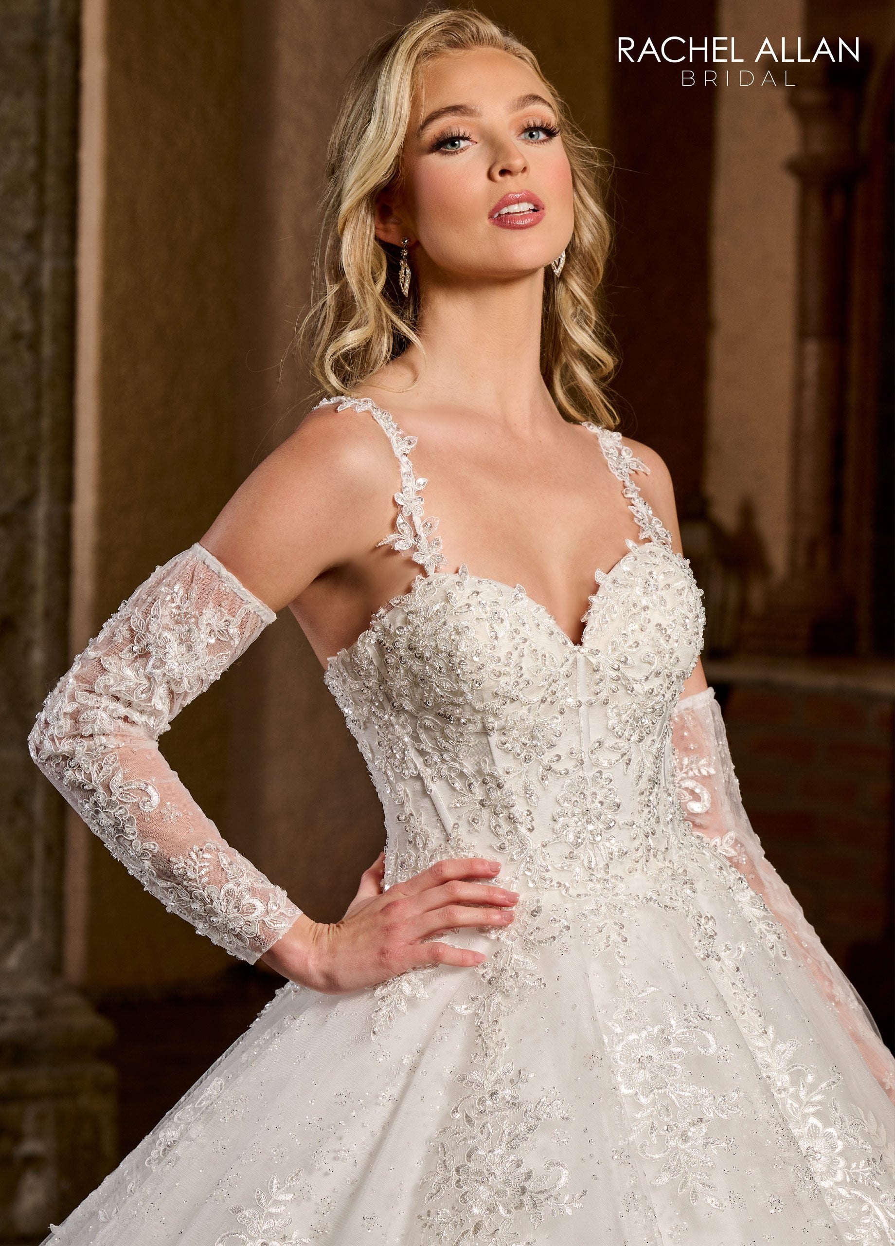Silk Mikado A-line Wedding Dress With Detachable Balloon