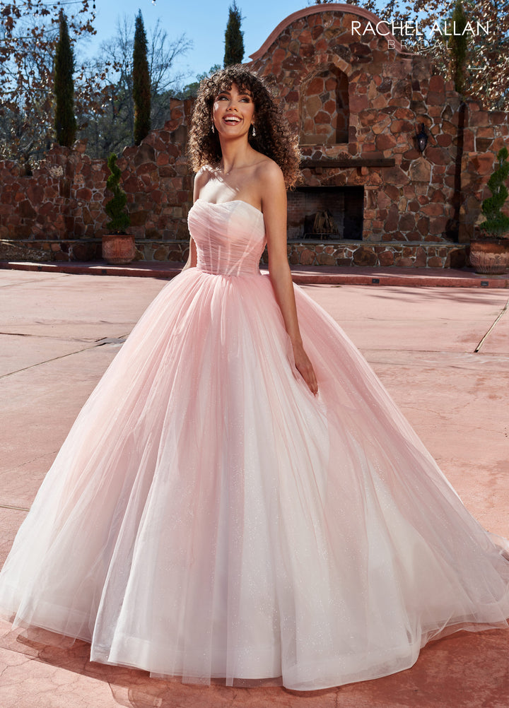 Strapless Corset Wedding Gown by Rachel Allan RB6128