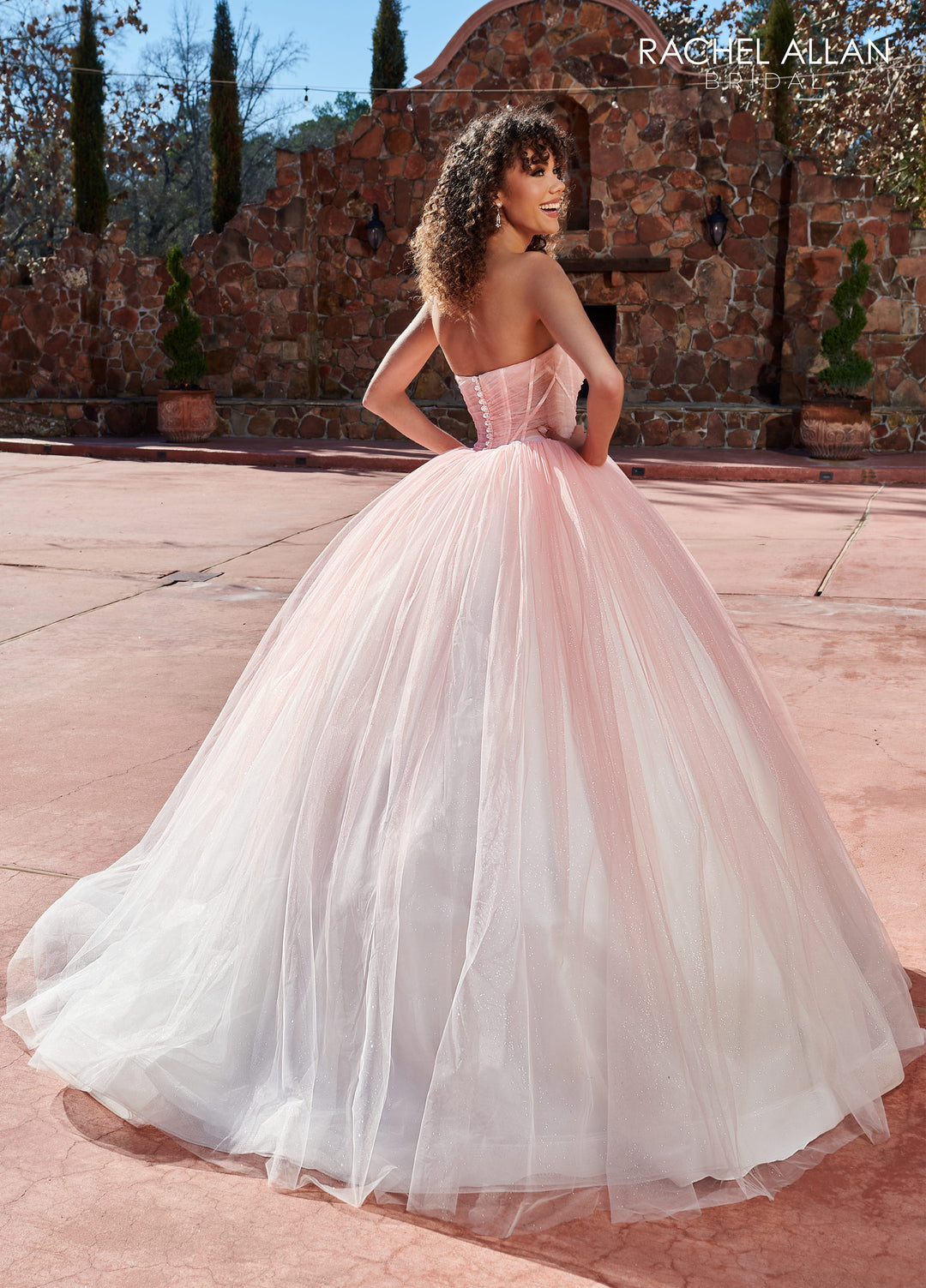 Strapless Corset Wedding Gown by Rachel Allan RB6128
