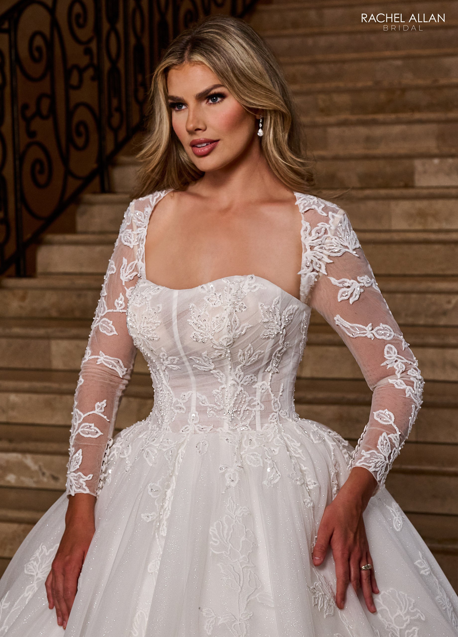 Long Sleeve Strapless Bridal Gown by Rachel Allan RB6161 – ABC Fashion