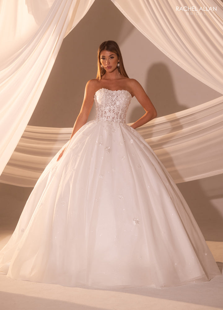 Strapless Bridal Ball Gown by Rachel Allan RB6178