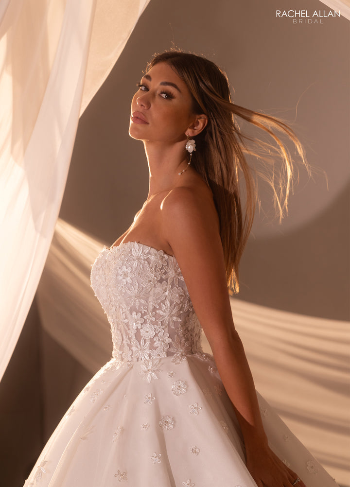 Strapless Bridal Ball Gown by Rachel Allan RB6178