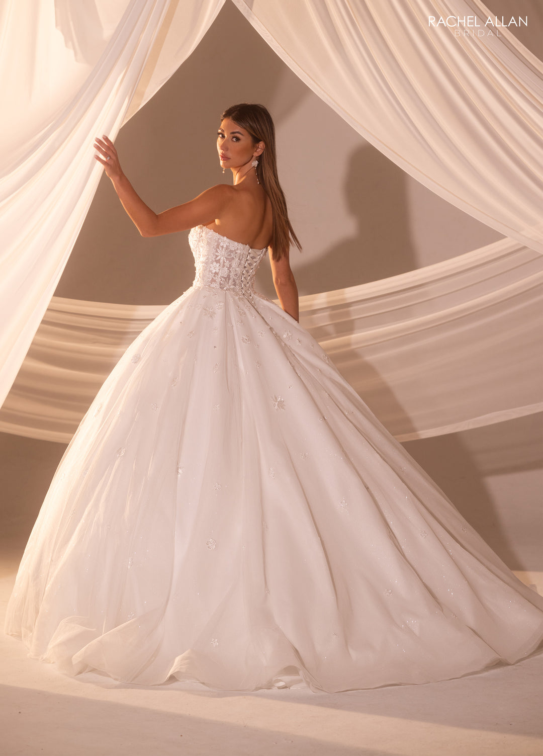 Strapless Bridal Ball Gown by Rachel Allan RB6178