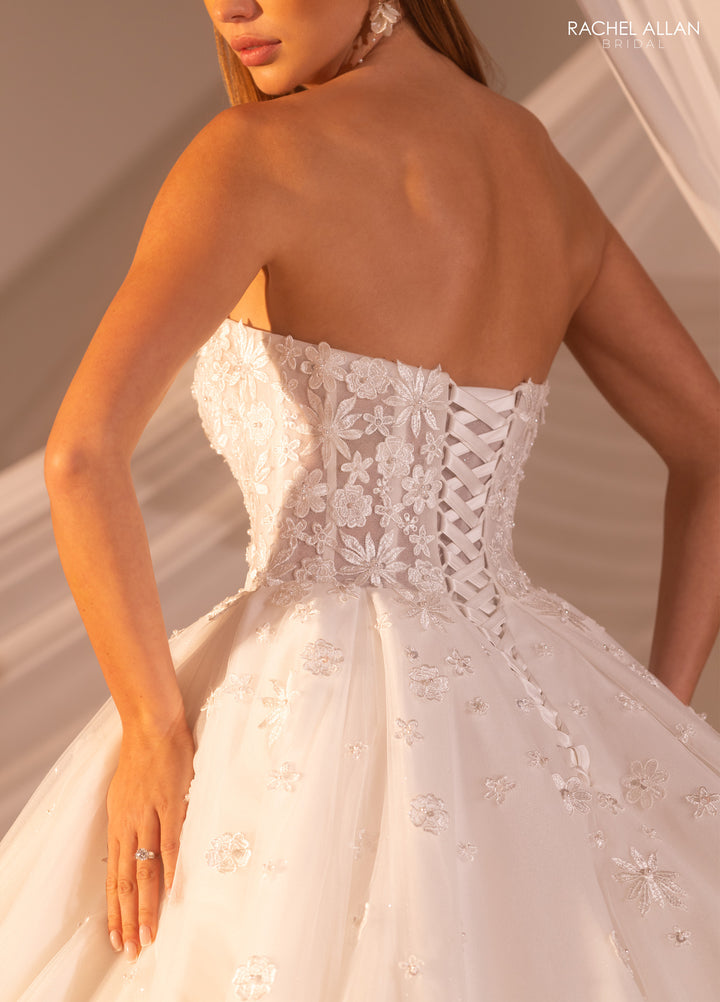 Strapless Bridal Ball Gown by Rachel Allan RB6178