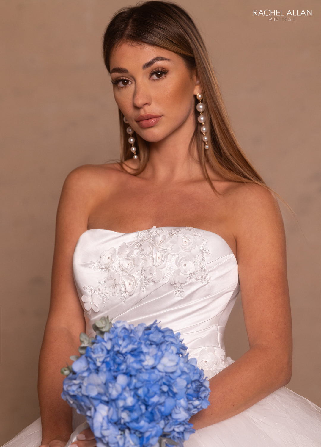 Strapless Bridal Ball Gown by Rachel Allan RB6182