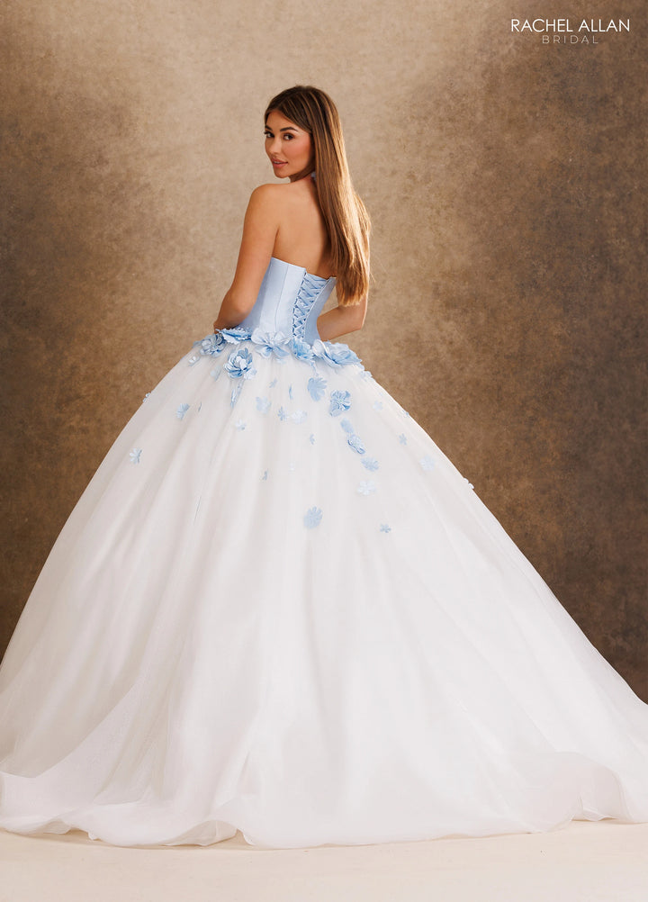 Mikado Strapless Bridal Ball Gown by Rachel Allan RB6200