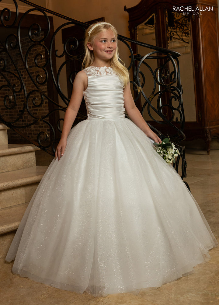 Girls Tulle Sleeveless Gown by Rachel Allan RB9195
