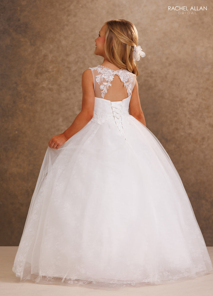 Girls Tulle Sleeveless Gown by Rachel Allan RB9207