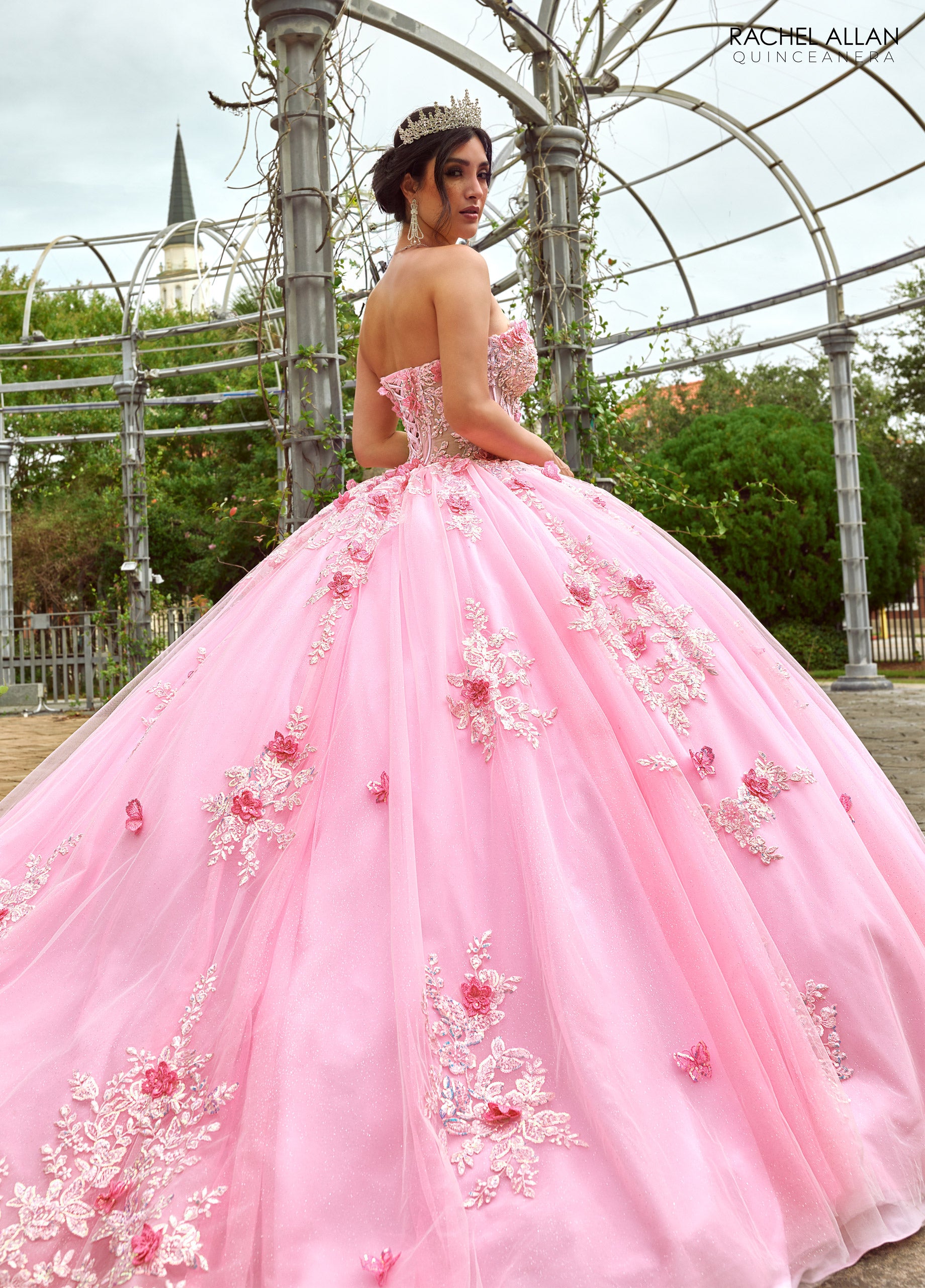 Strapless Cape Quinceanera Dress by Rachel Allan RQ1155 – ABC Fashion