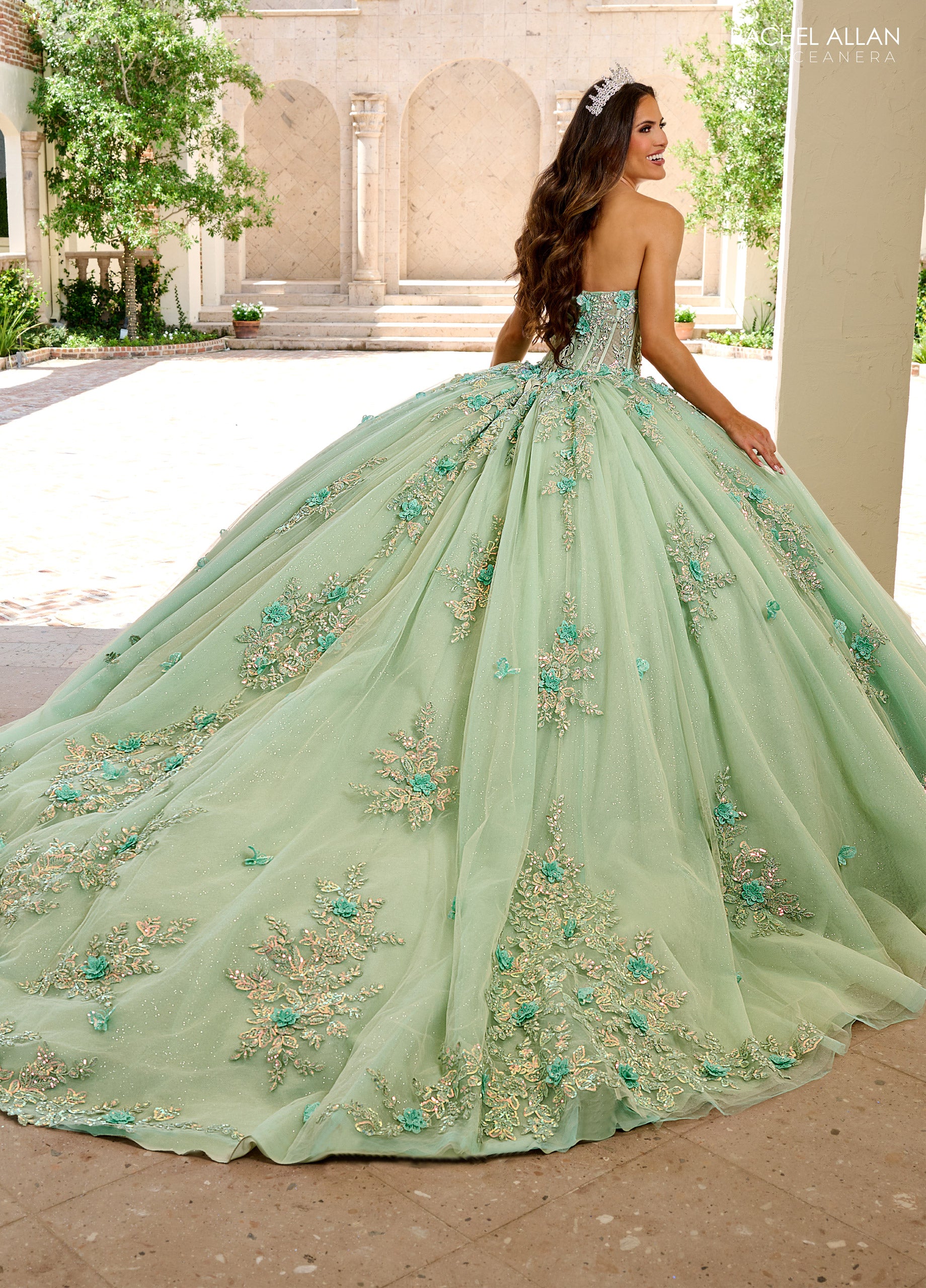 Strapless Cape Quinceanera Dress by Rachel Allan RQ1155 – ABC Fashion
