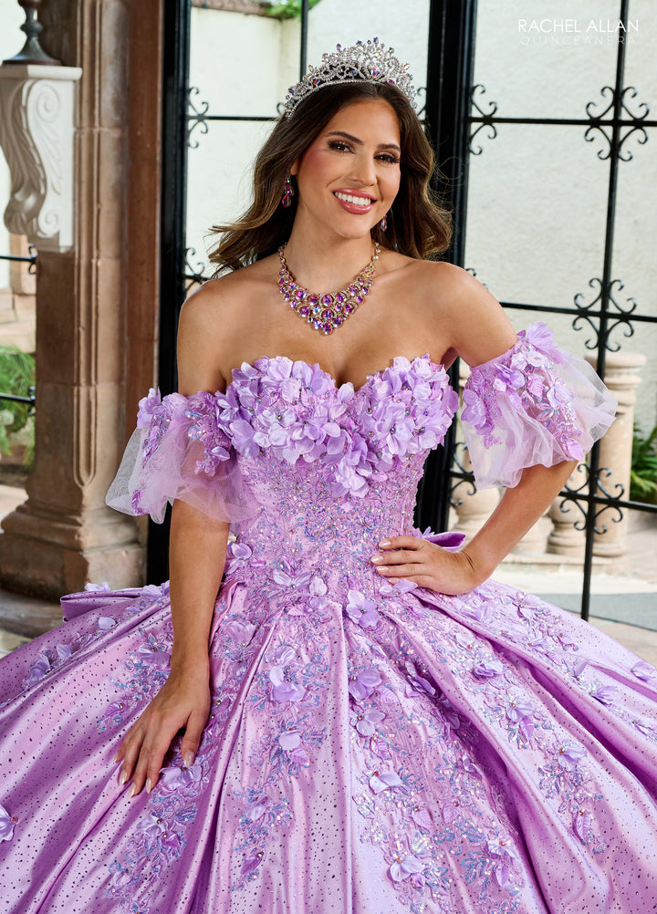 3D Floral Sweetheart Quinceanera Dress by Rachel Allan RQ1157