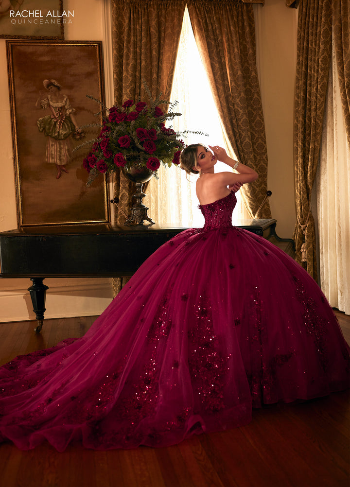Strapless Quinceanera Dress by Rachel Allan RQ1163