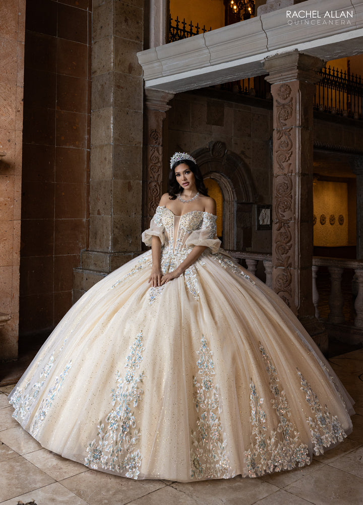 Off Shoulder Quinceanera Dress by Rachel Allan RQ1165