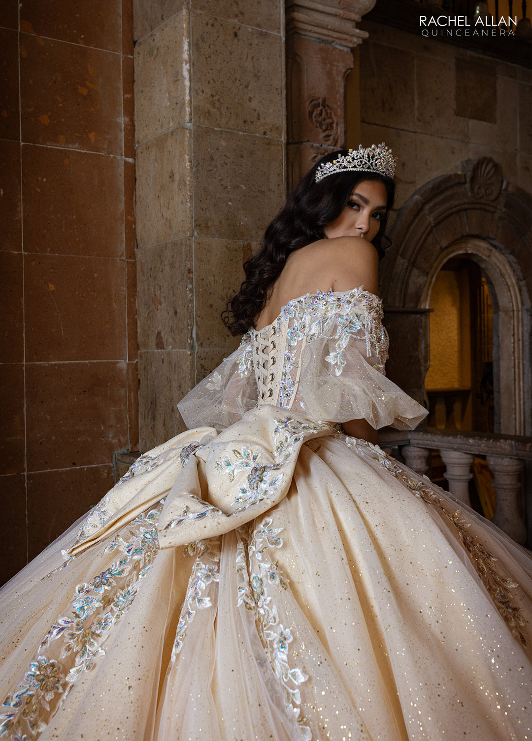 Off Shoulder Quinceanera Dress by Rachel Allan RQ1165