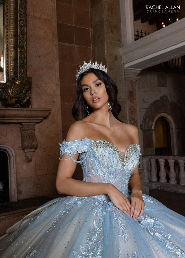 Off Shoulder Quinceanera Dress by Rachel Allan RQ1166