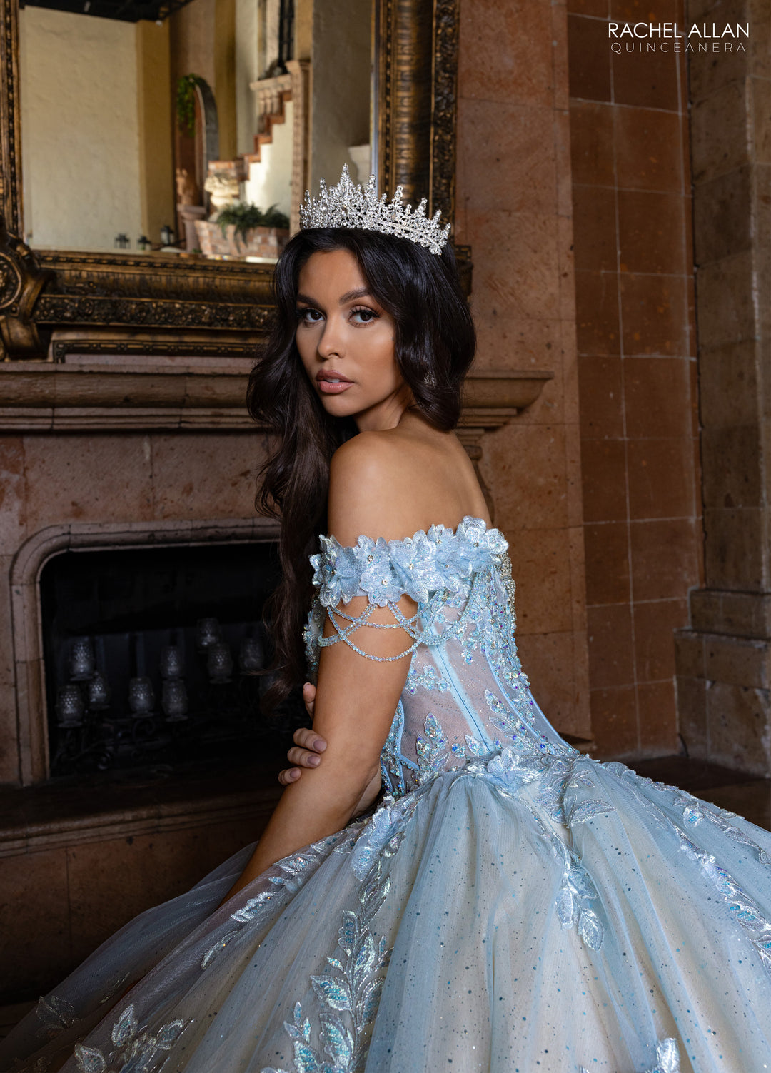 Off Shoulder Quinceanera Dress by Rachel Allan RQ1166