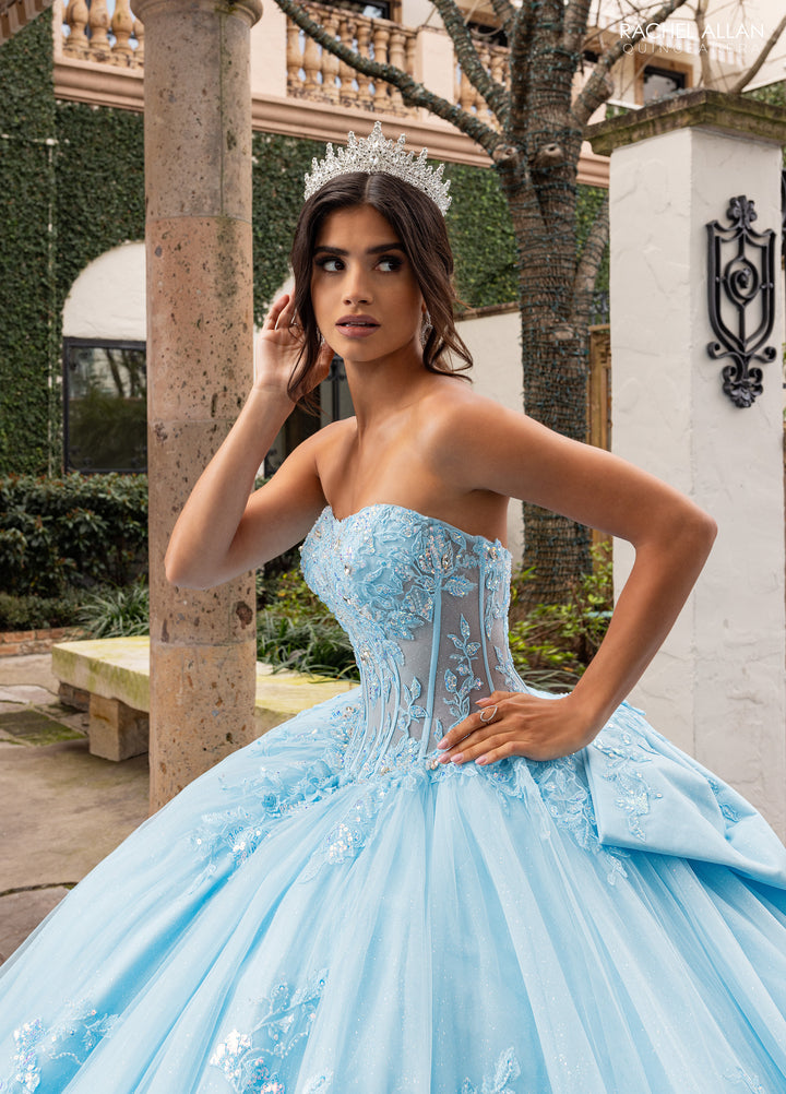Strapless Quinceanera Dress by Rachel Allan RQ1168