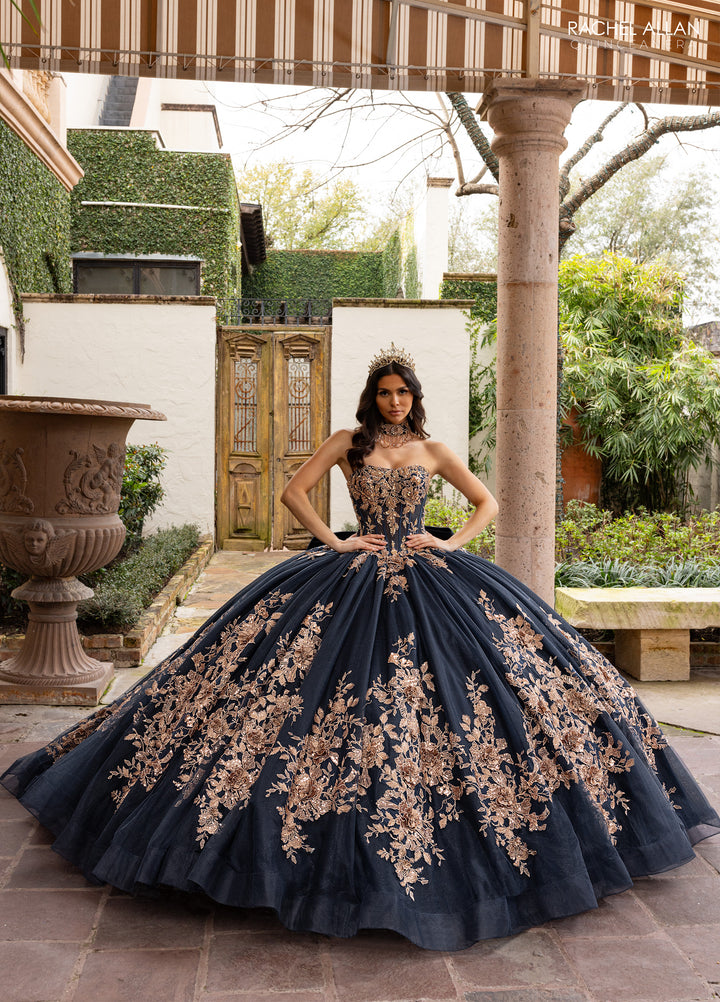 Strapless Quinceanera Dress by Rachel Allan RQ1168