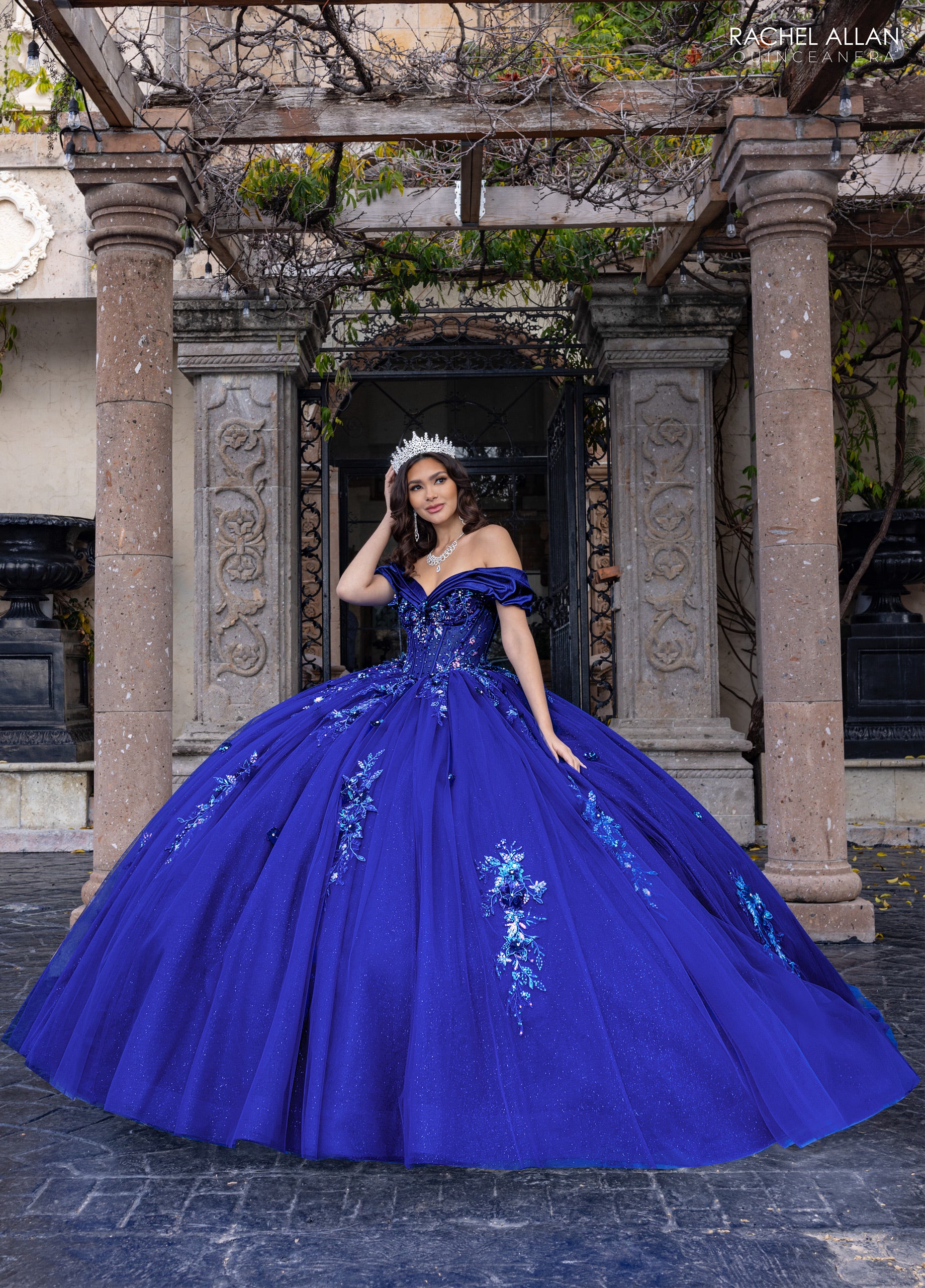 wccf     ATLE     ラメロウ Off Shoulder Quinceanera Dress by Rachel Allan RQ1170 – ABC Fashion