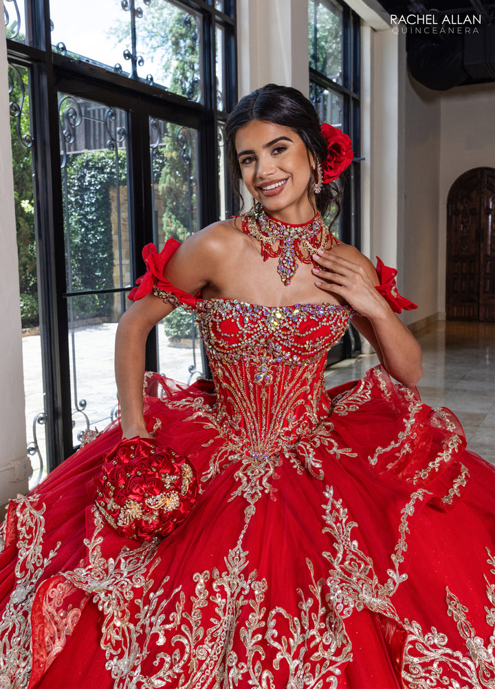 Off Shoulder Quinceanera Dress by Rachel Allan RQ1180