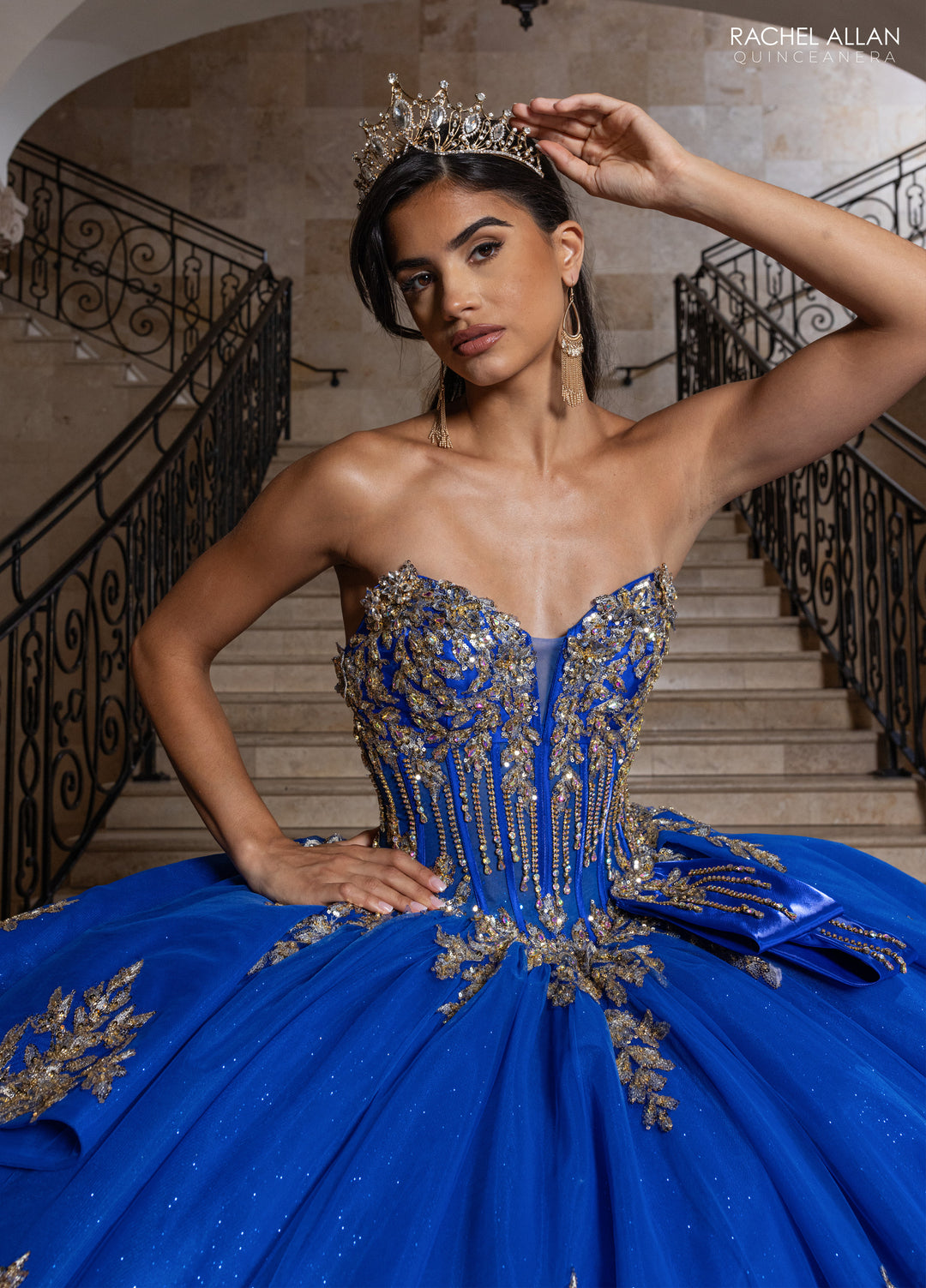 One Shoulder Quinceanera Dress by Rachel Allan RQ1186