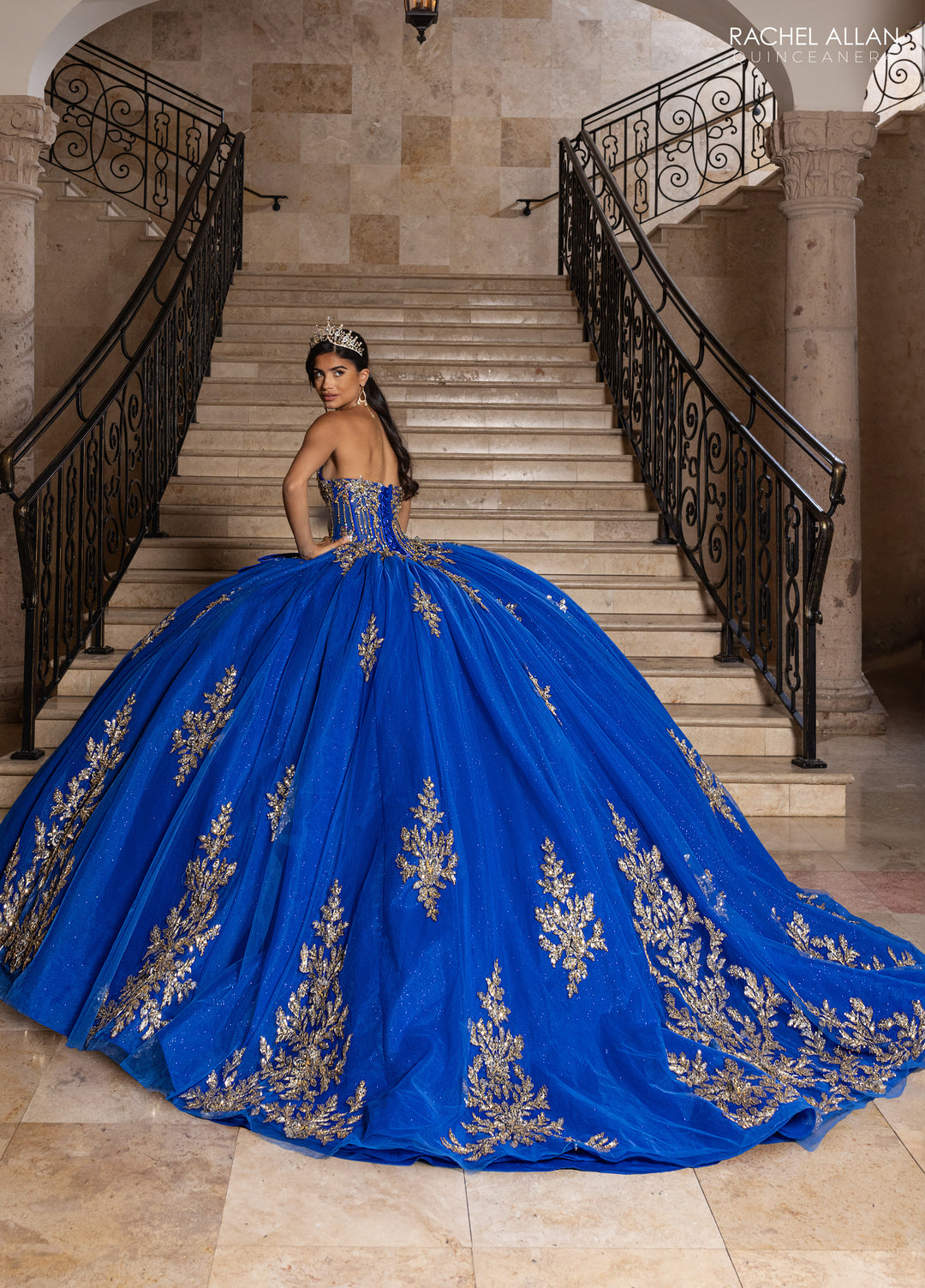 One Shoulder Quinceanera Dress by Rachel Allan RQ1186