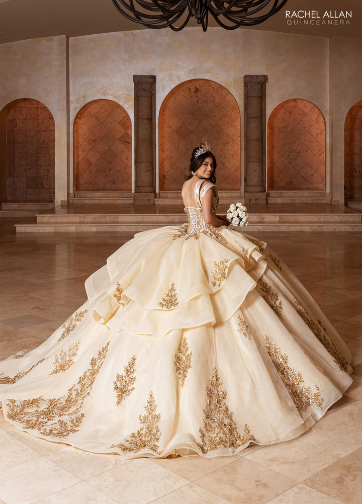 One Shoulder Quinceanera Dress by Rachel Allan RQ1186