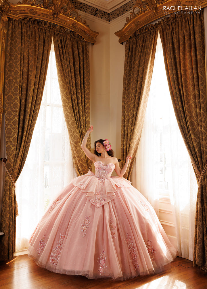 Strapless Quinceanera Dress by Rachel Allan RQ1190