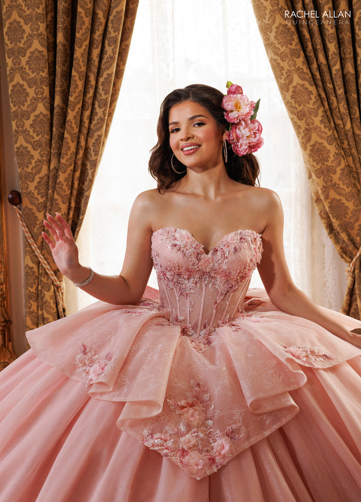 Strapless Quinceanera Dress by Rachel Allan RQ1190