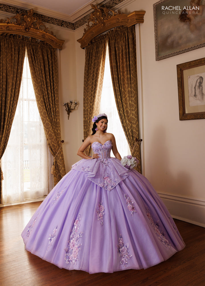 Strapless Quinceanera Dress by Rachel Allan RQ1190