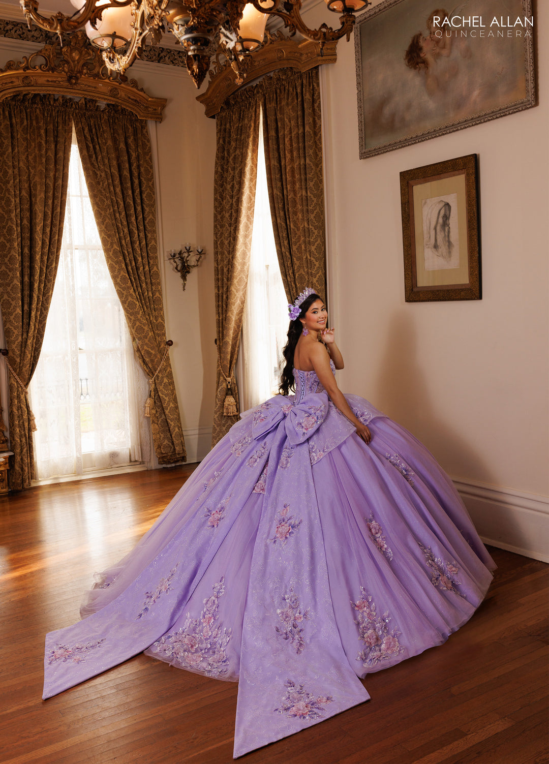 Strapless Quinceanera Dress by Rachel Allan RQ1190
