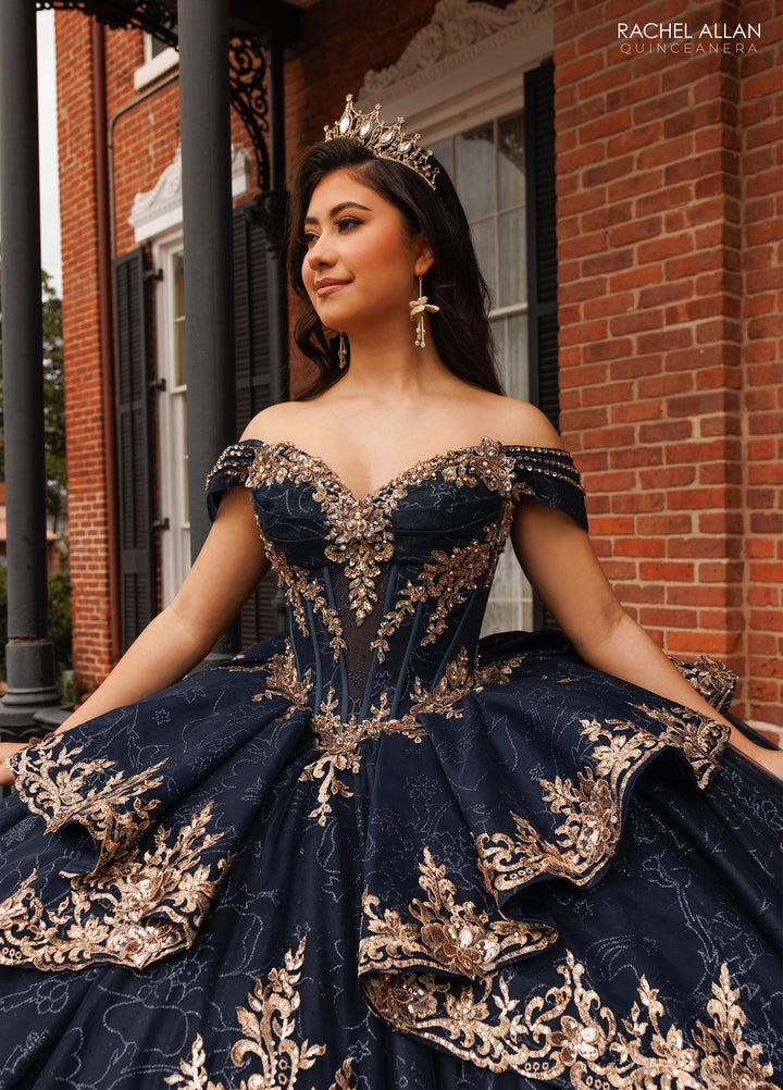 Off Shoulder Quinceanera Dress by Rachel Allan RQ1191