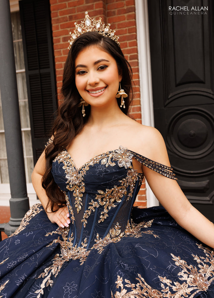 Off Shoulder Quinceanera Dress by Rachel Allan RQ1191