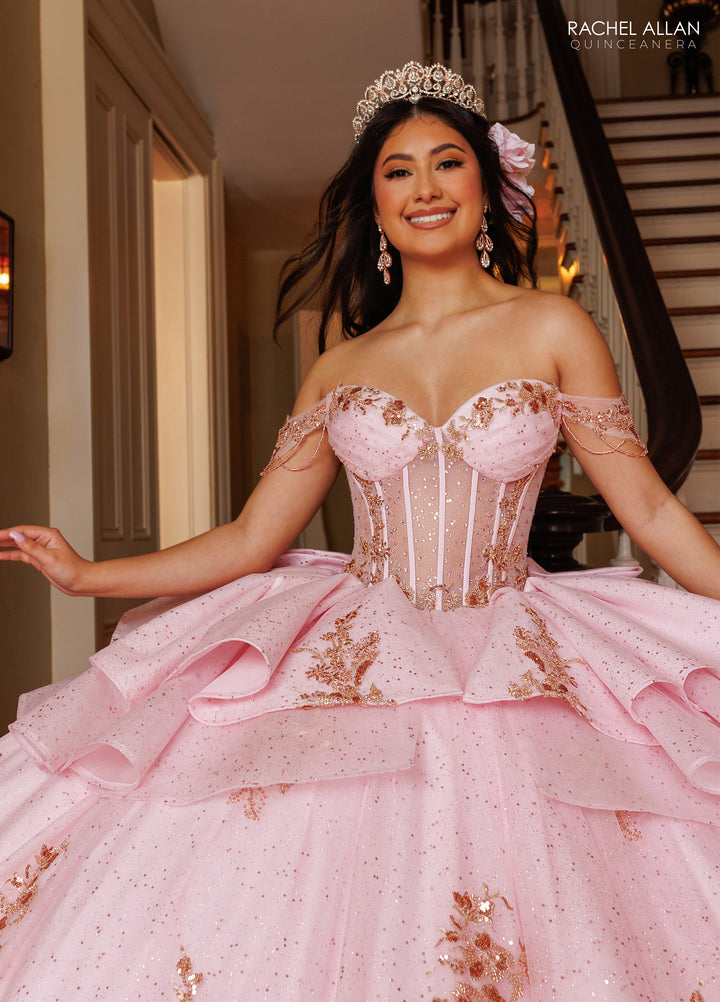 Off Shoulder Quinceanera Dress by Rachel Allan RQ1194