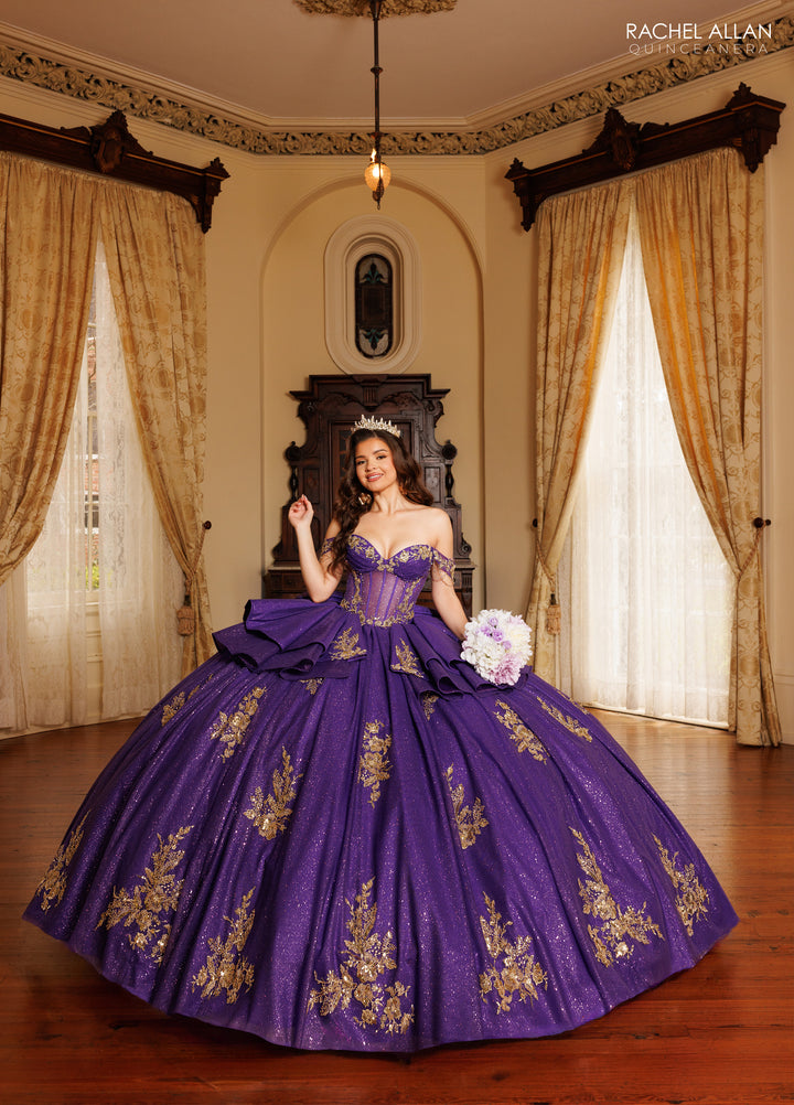 Off Shoulder Quinceanera Dress by Rachel Allan RQ1194