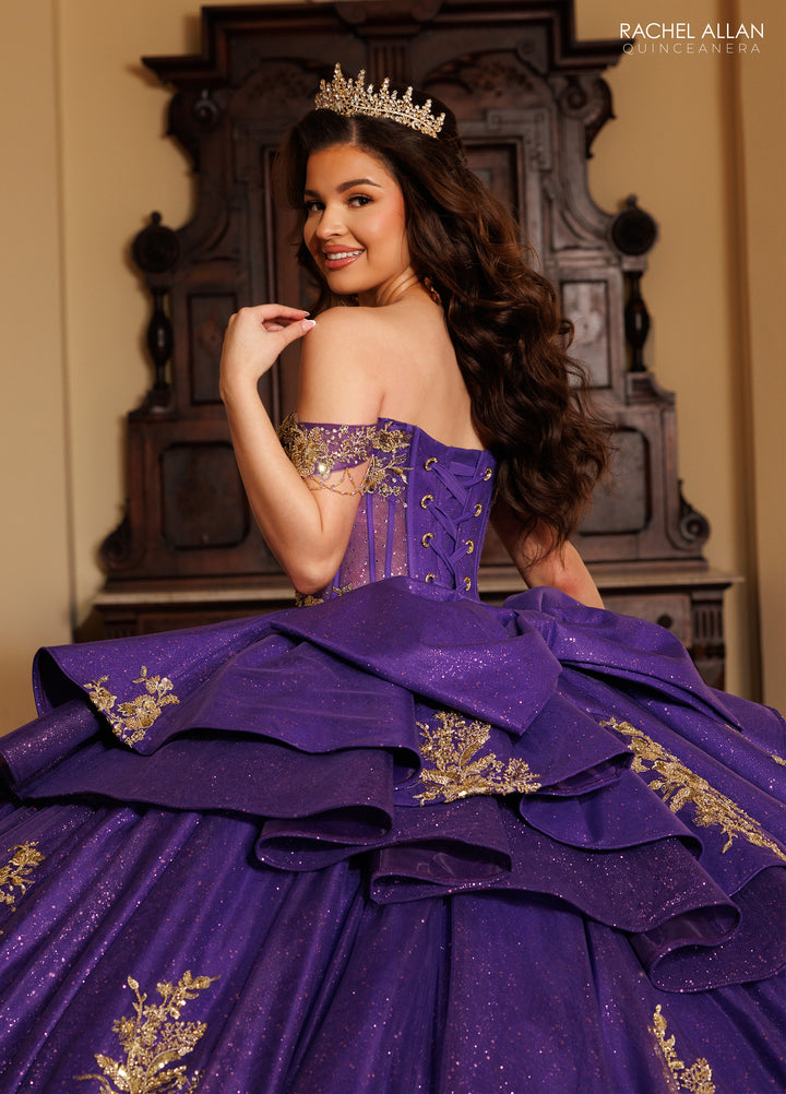 Off Shoulder Quinceanera Dress by Rachel Allan RQ1194