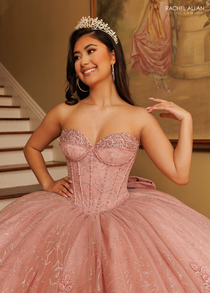 Strapless Quinceanera Dress by Rachel Allan RQ1195