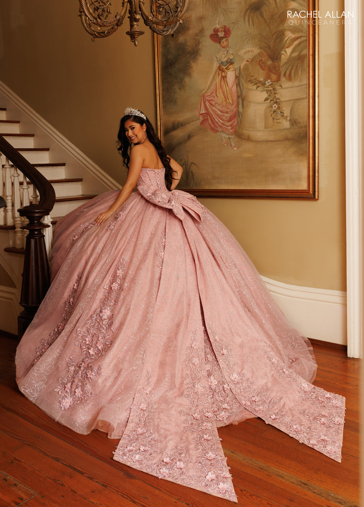 Strapless Quinceanera Dress by Rachel Allan RQ1195
