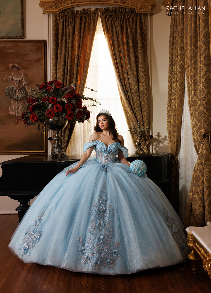Cape Quinceanera Dress by Rachel Allan RQ1196